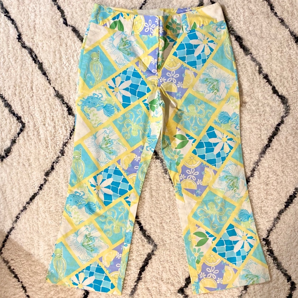 SALE🌟 Lilly Pulitzer Ankle Chino Pants Lemon Pink